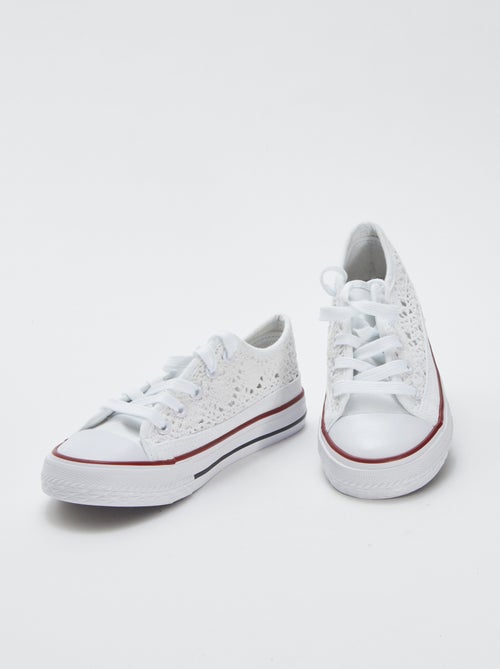 Baskets basses en macramé - Kiabi