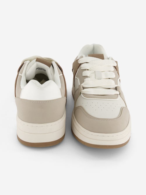 Baskets basses en simili - Kiabi