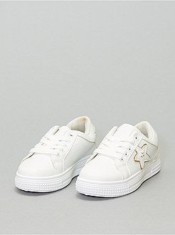 Baskets basses en simili - Kiabi