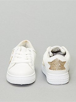 Baskets basses en simili - Kiabi