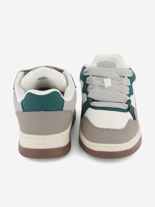 Baskets basses en simili - Kiabi