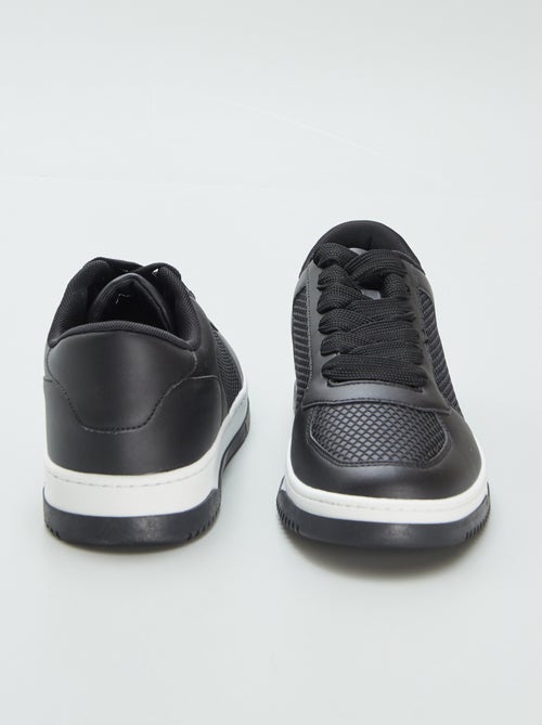 Baskets basses en simili - Kiabi