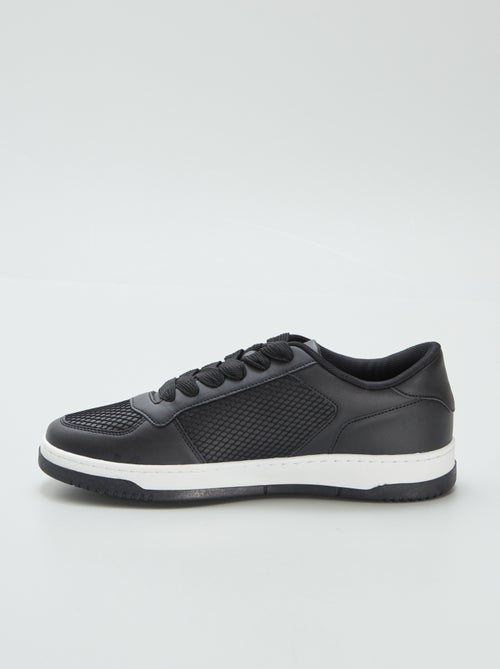 Baskets basses en simili - Kiabi