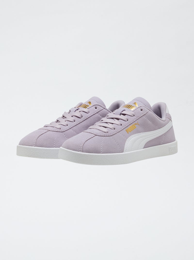 Baskets basses en suédine 'Puma' bicolore Violet - Kiabi