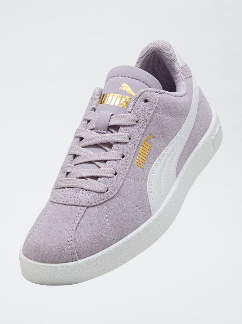 Baskets basses en suédine 'Puma' bicolore Violet - Kiabi
