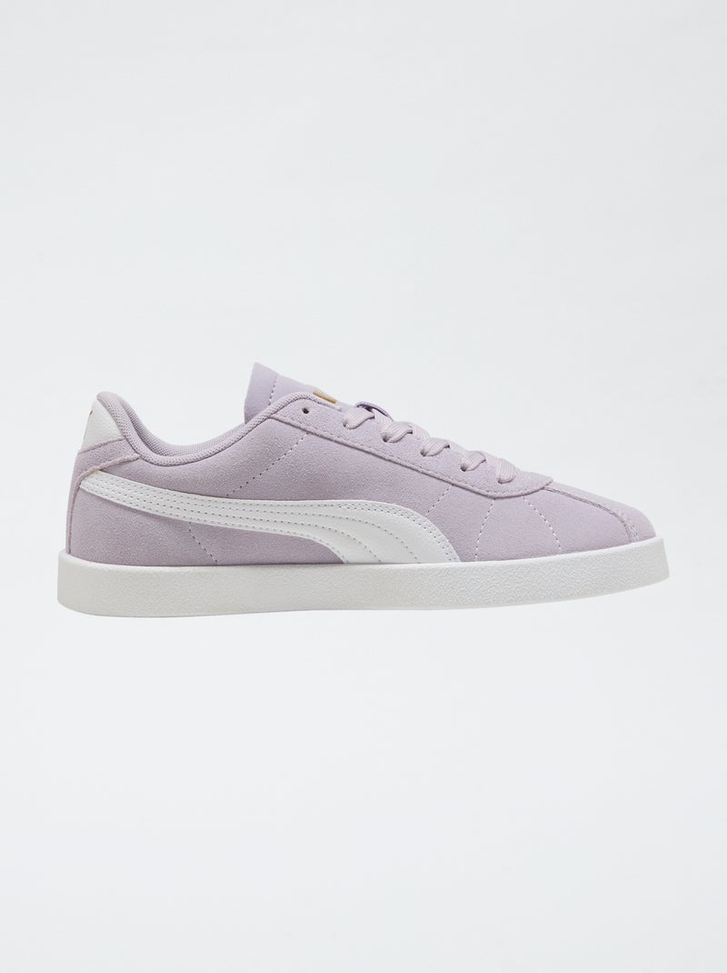 Baskets basses en suédine 'Puma' bicolore Violet - Kiabi