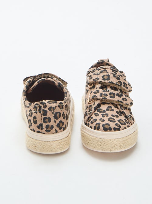 Baskets basses en toile avec semelle en corde - Kiabi