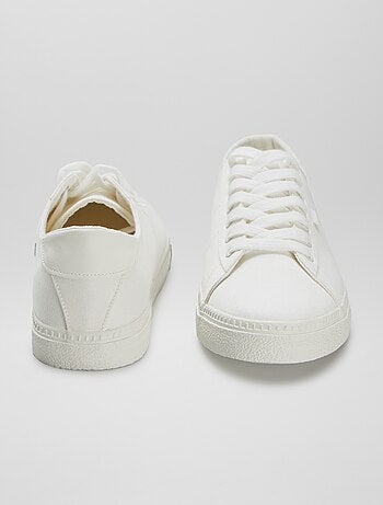 Baskets basses en toile imprimée