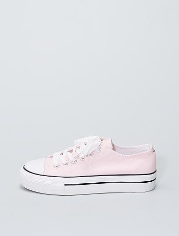 Baskets basses en toile
