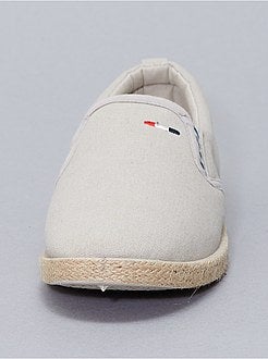 Baskets basses en toile slip-on - Kiabi