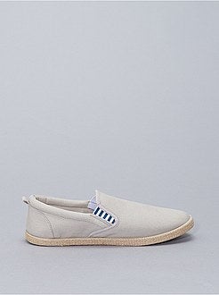 Baskets basses en toile slip-on - Kiabi