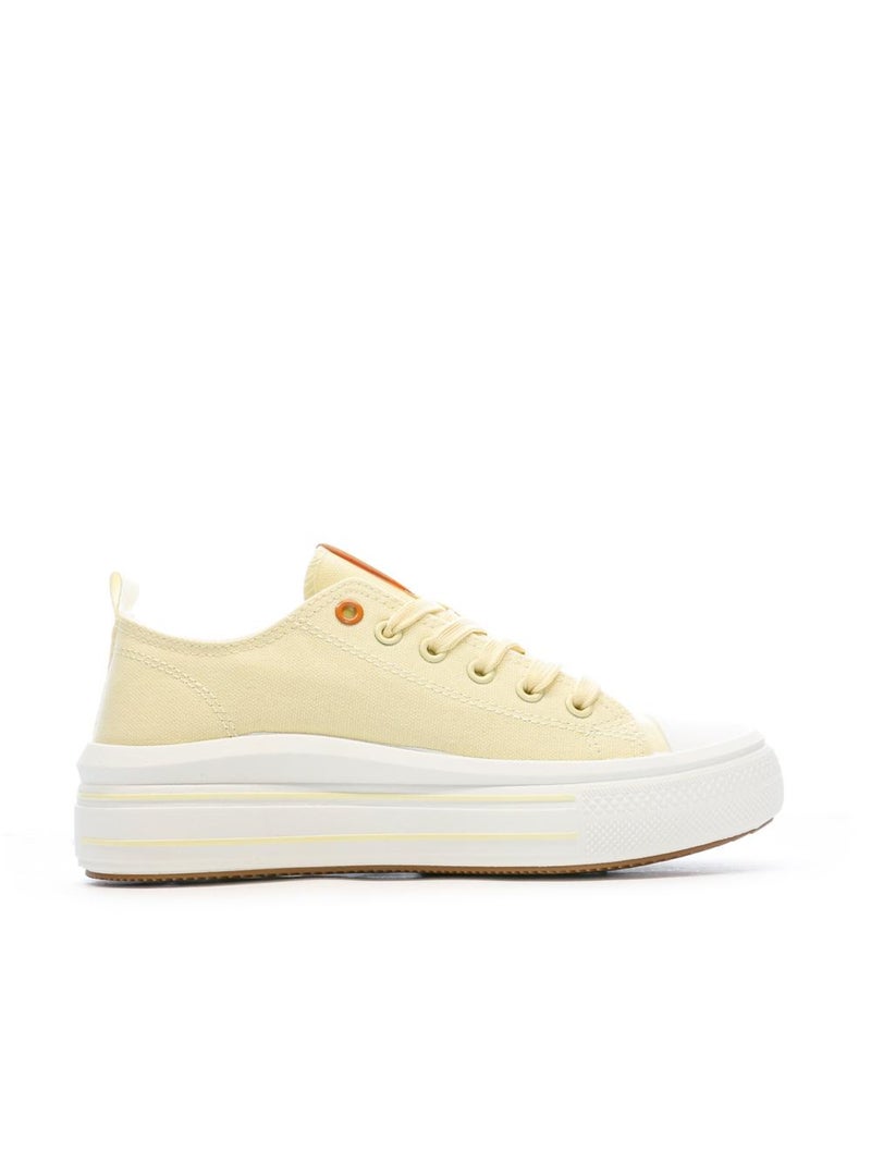 Baskets Basses  Femme Refresh Lona Jaune - Kiabi