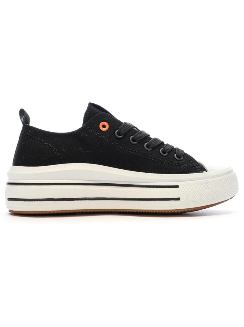 Baskets Basses  Femme Refresh Lona Noir - Kiabi