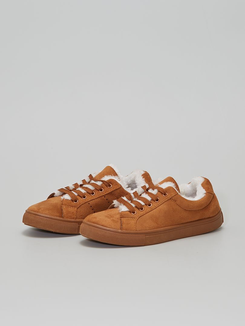 basket couleur camel femme