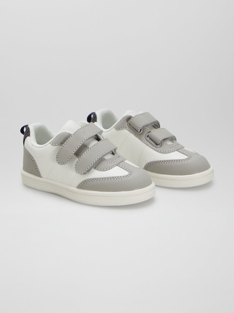 Baskets basses gris - Kiabi