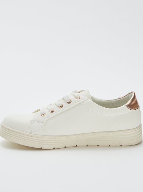 Baskets basses imprimées 'fleurs' et 'papillons' - Kiabi