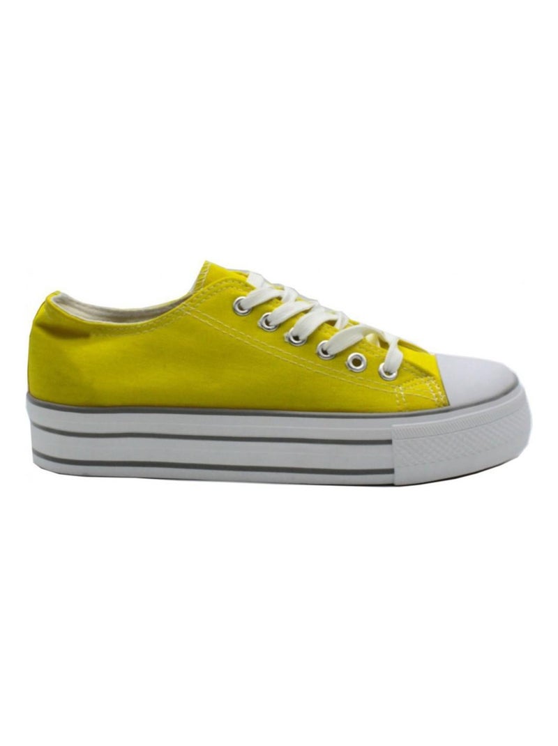 Baskets basses Kebello Jaune - Kiabi