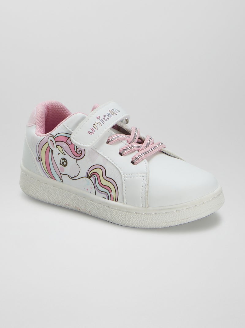 Baskets basses Licorne Blanc - Kiabi