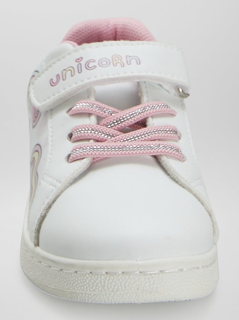 Baskets basses Licorne Blanc - Kiabi