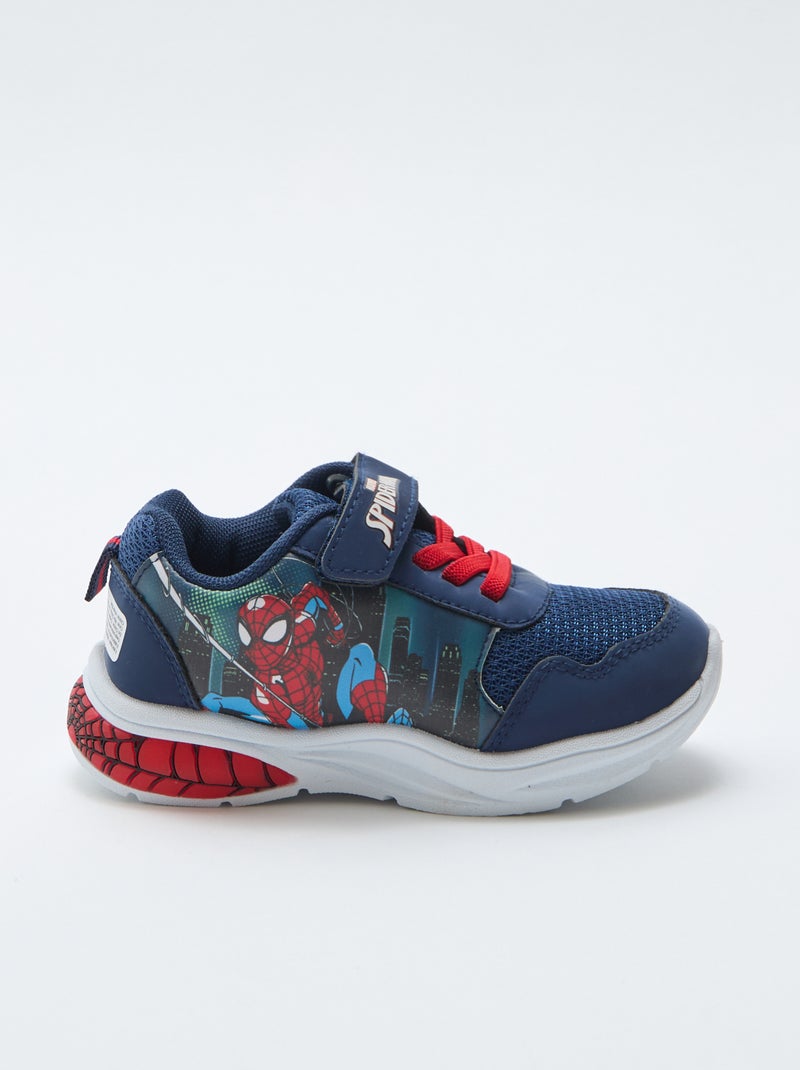 Baskets basses 'Marvel' 'Spiderman' Bleu - Kiabi
