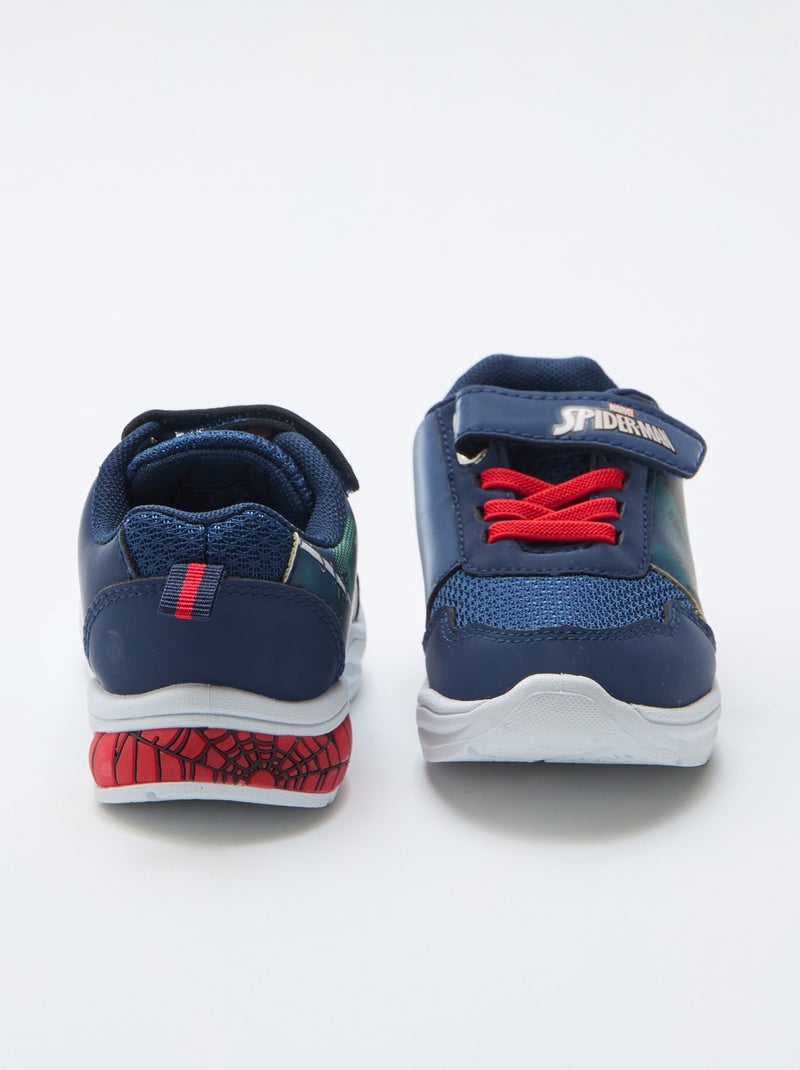 Baskets basses 'Marvel' 'Spiderman' Bleu - Kiabi