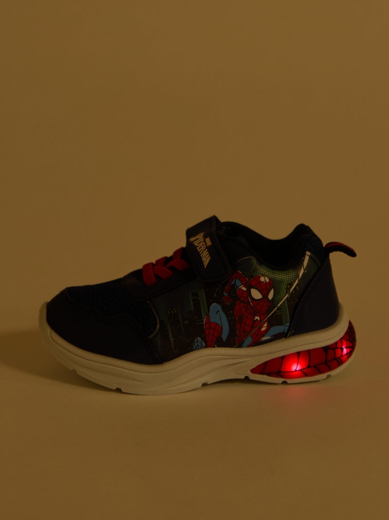 Baskets basses 'Marvel' 'Spiderman' Bleu - Kiabi