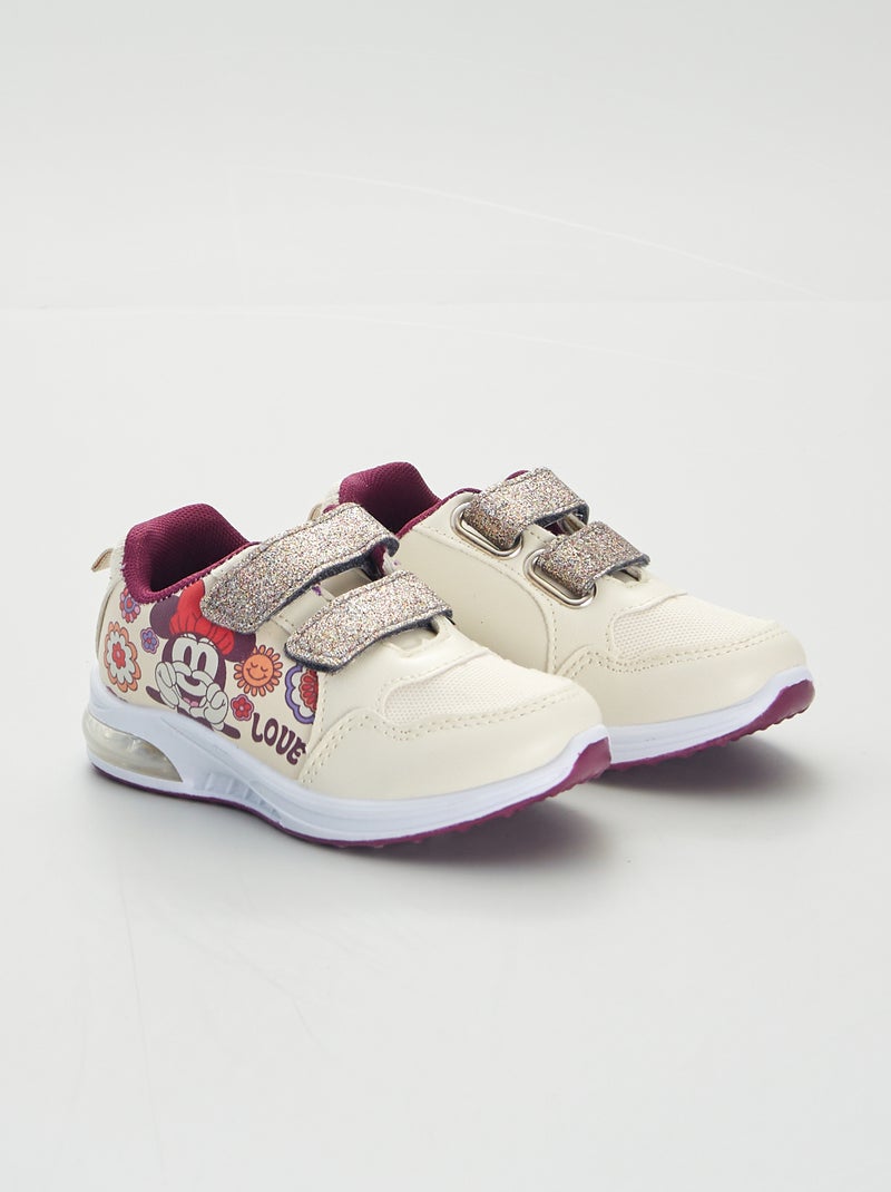 Baskets basses 'Minnie' 'Disney' beige/beige - Kiabi