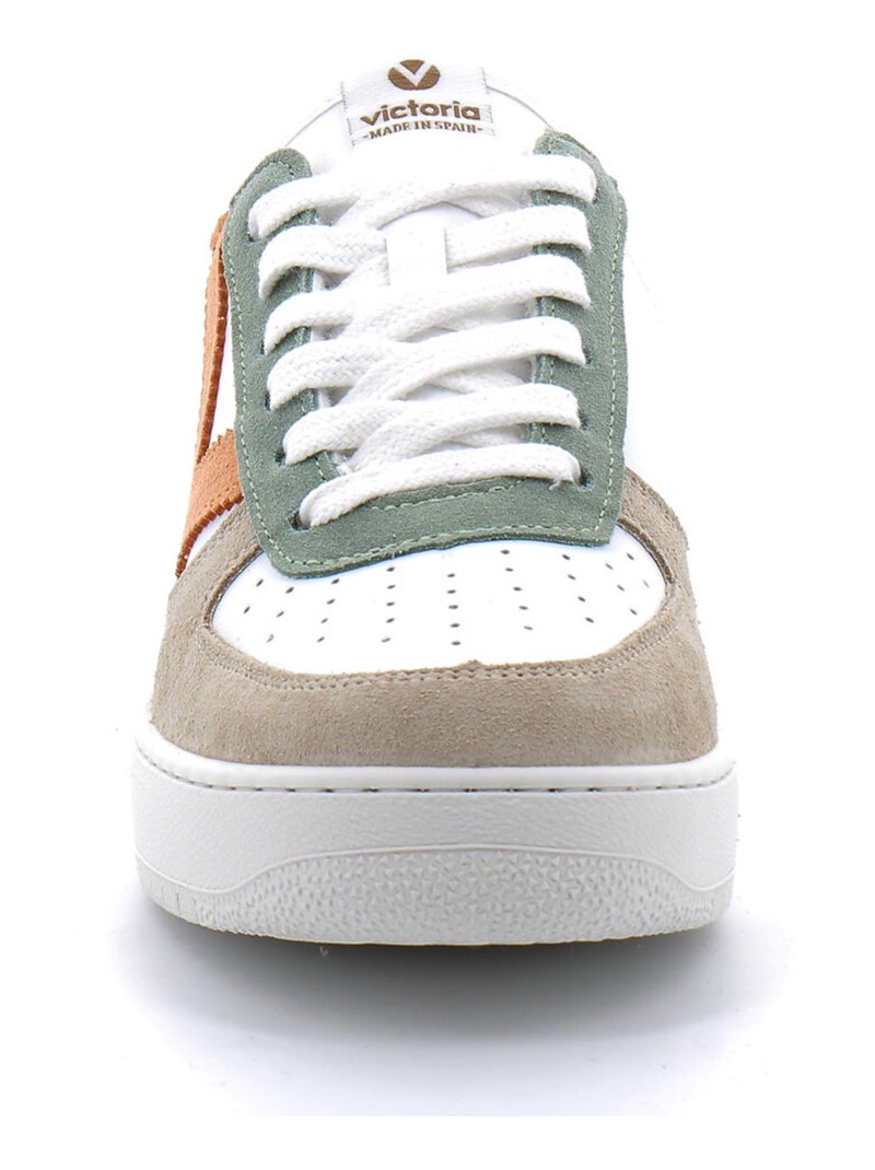 Baskets Basses Multicolores à Lacets Pour Femme Beige - Kiabi
