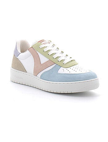 Baskets Basses Multicolores à Lacets Pour Femme