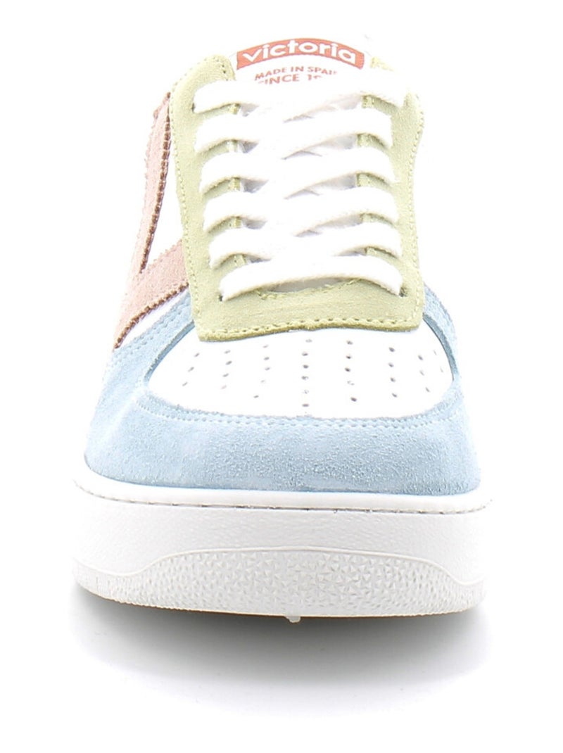 Baskets Basses Multicolores à Lacets Pour Femme Blanc - Kiabi