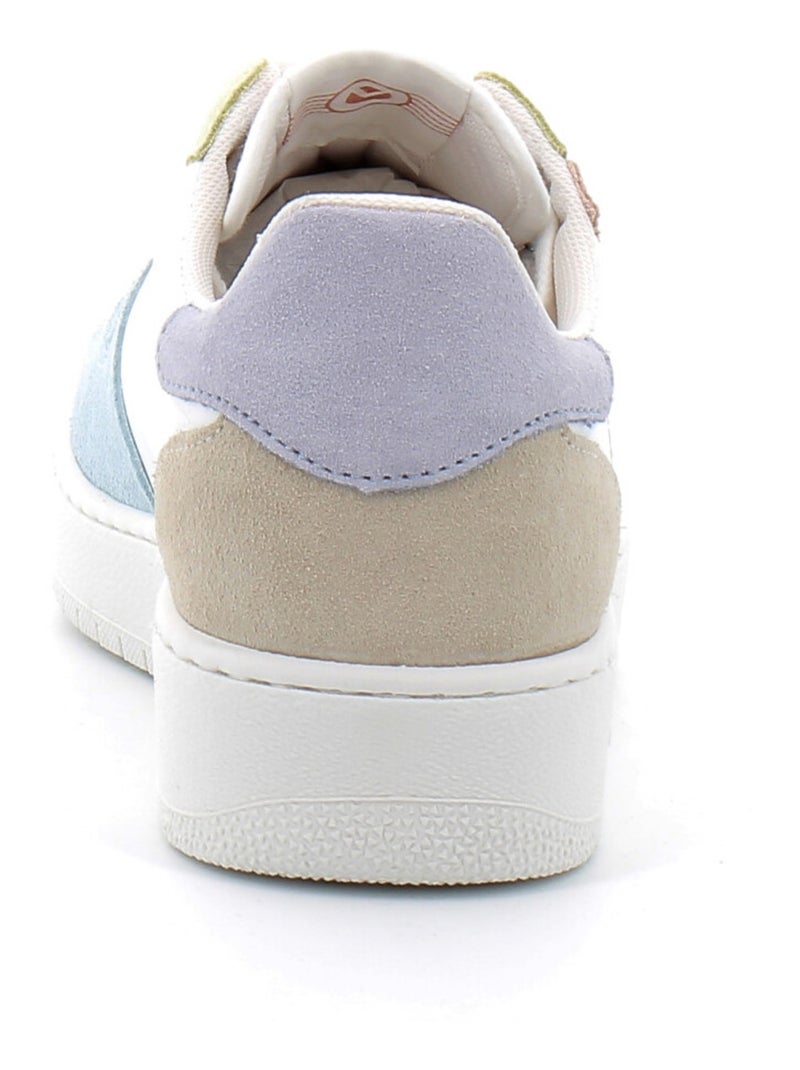 Baskets Basses Multicolores à Lacets Pour Femme Blanc - Kiabi