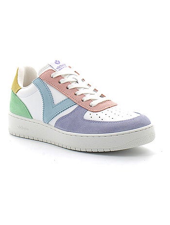 Baskets Basses Multicolores à Lacets Pour Femme