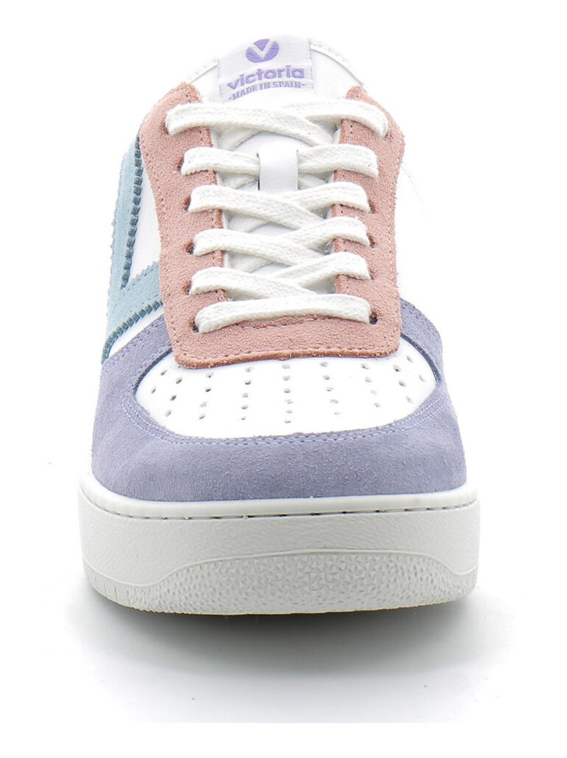 Baskets Basses Multicolores à Lacets Pour Femme Violet - Kiabi