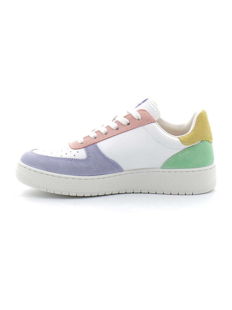 Baskets Basses Multicolores à Lacets Pour Femme Violet - Kiabi