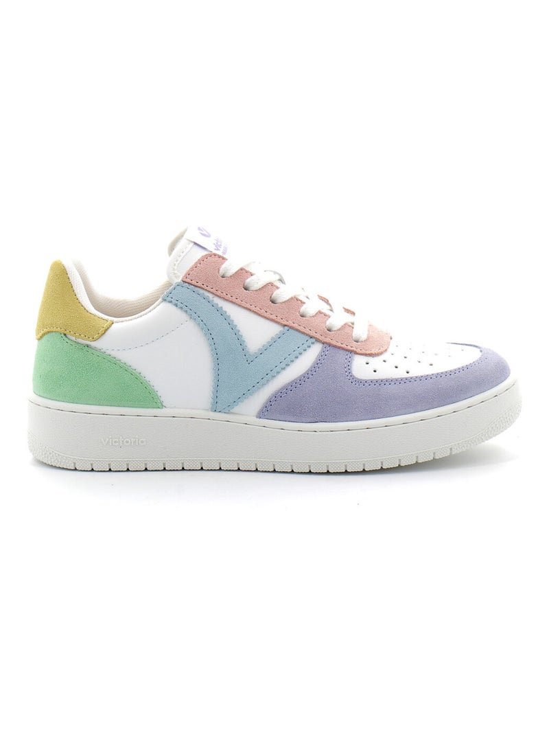Baskets Basses Multicolores à Lacets Pour Femme Violet - Kiabi