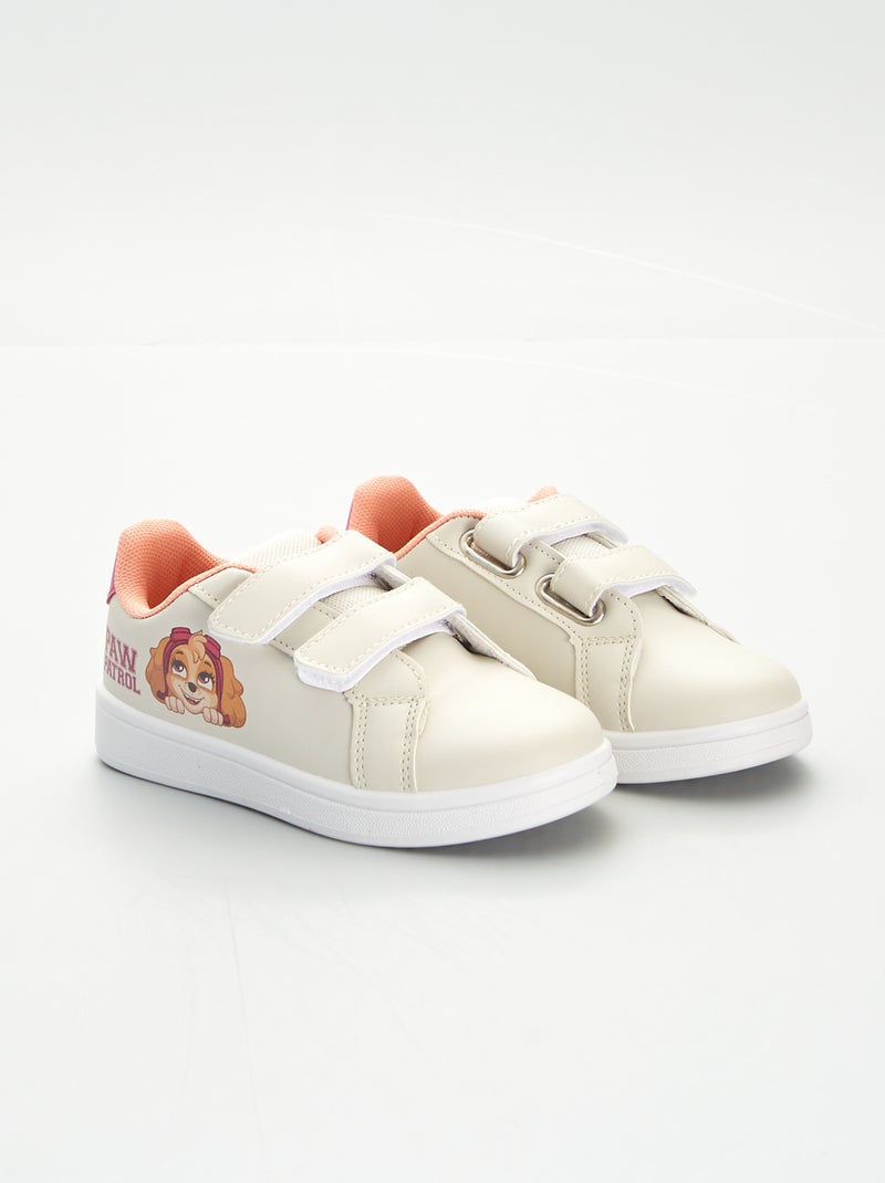 Baskets basses 'Pat' Patrouille' Beige/rose - Kiabi