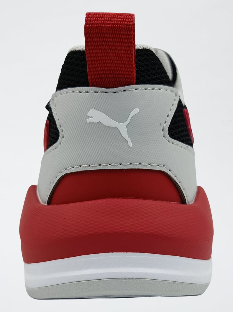 Baskets basses 'PUMA' à lacets et scratchs Noir - Kiabi
