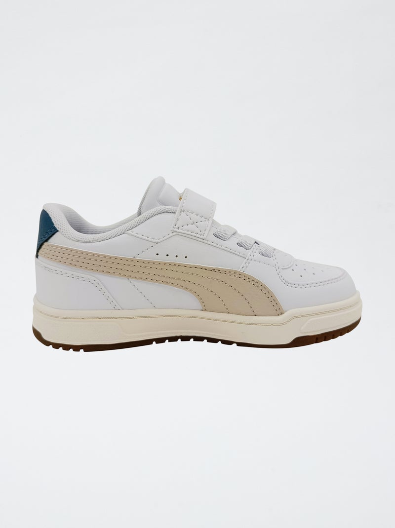 Baskets basses 'PUMA' à scratchs Beige - Kiabi