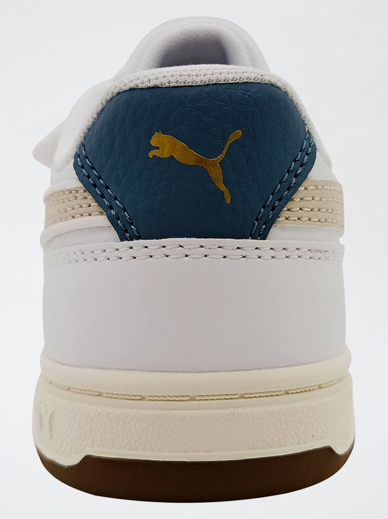 Baskets basses 'PUMA' à scratchs Beige - Kiabi