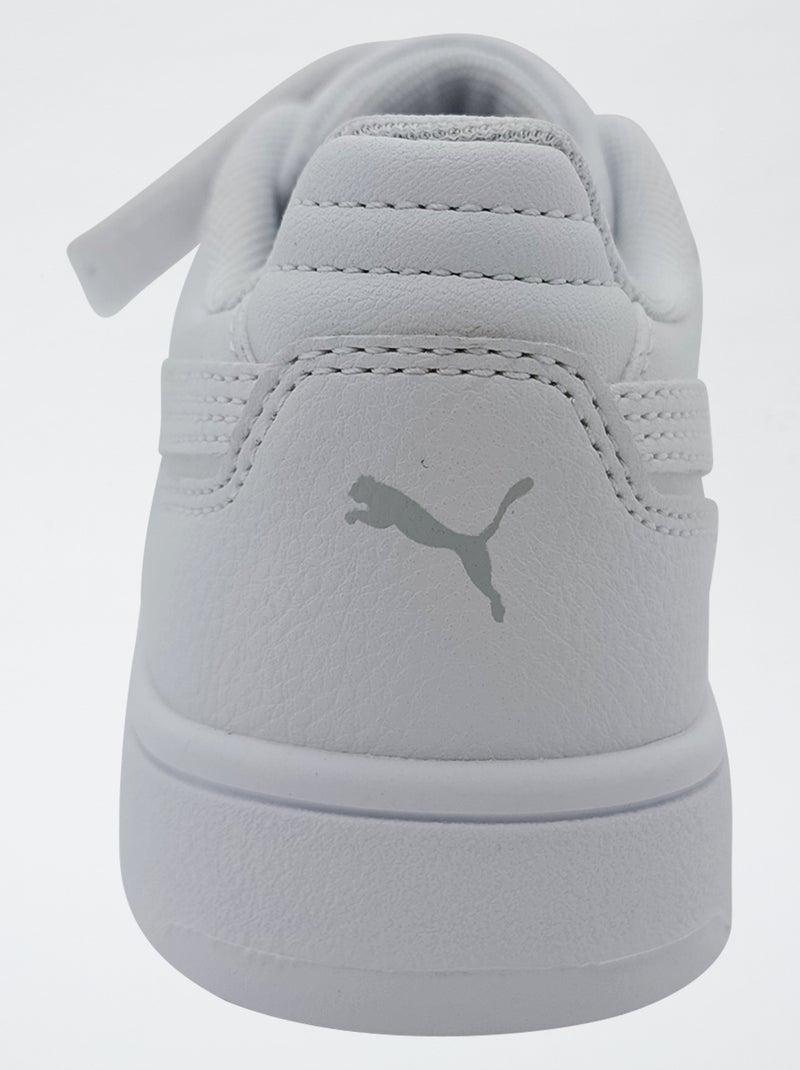 Baskets basses 'PUMA' à scratchs et lacets Blanc - Kiabi