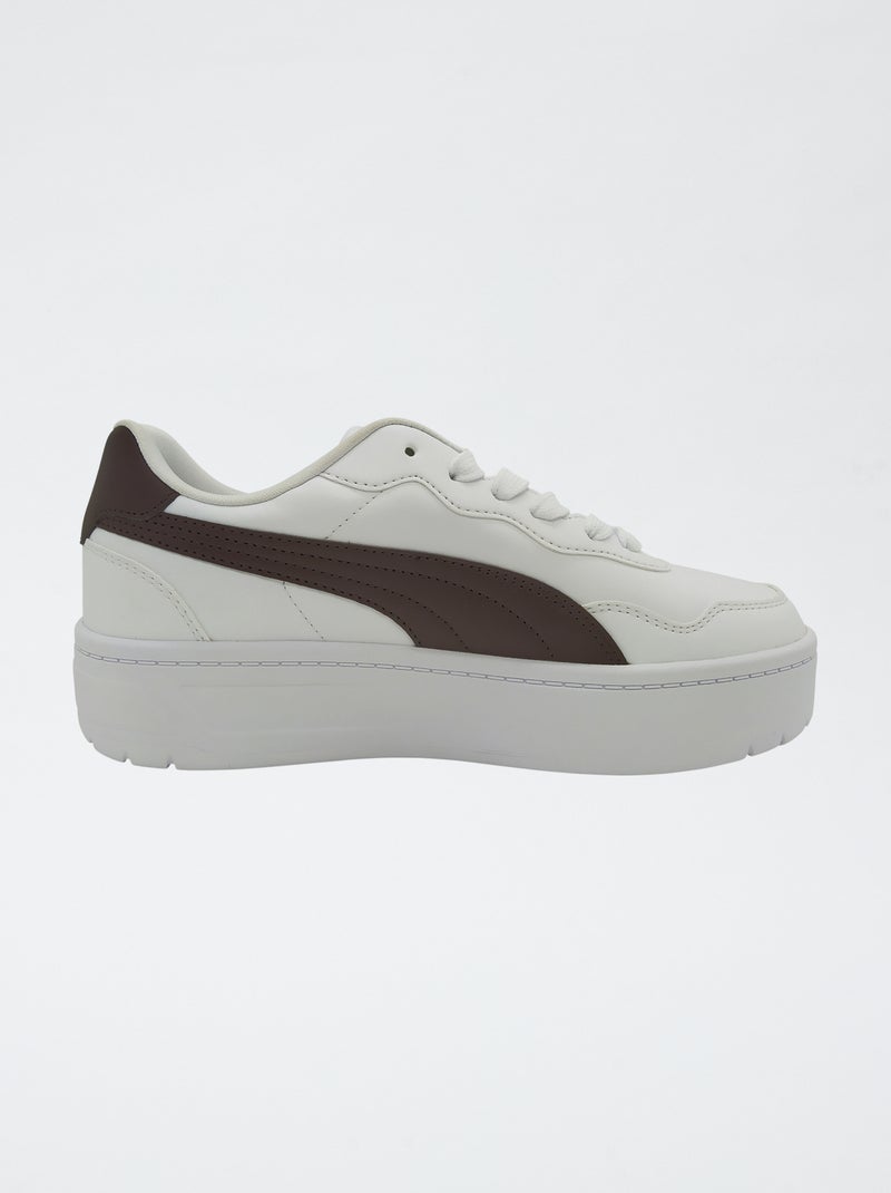 Baskets basses 'Puma' avec imprimé léopard Blanc - Kiabi