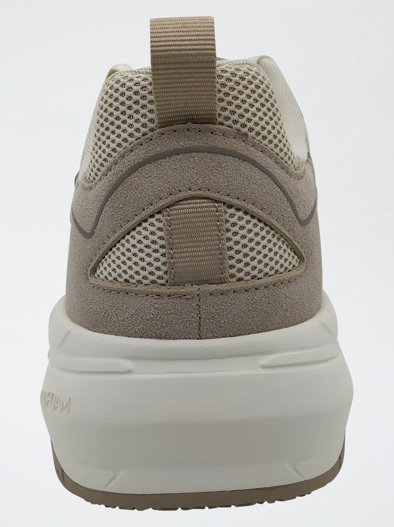 Baskets basses 'Puma' Beige - Kiabi