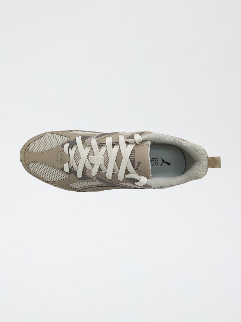 Baskets basses 'Puma' Beige - Kiabi