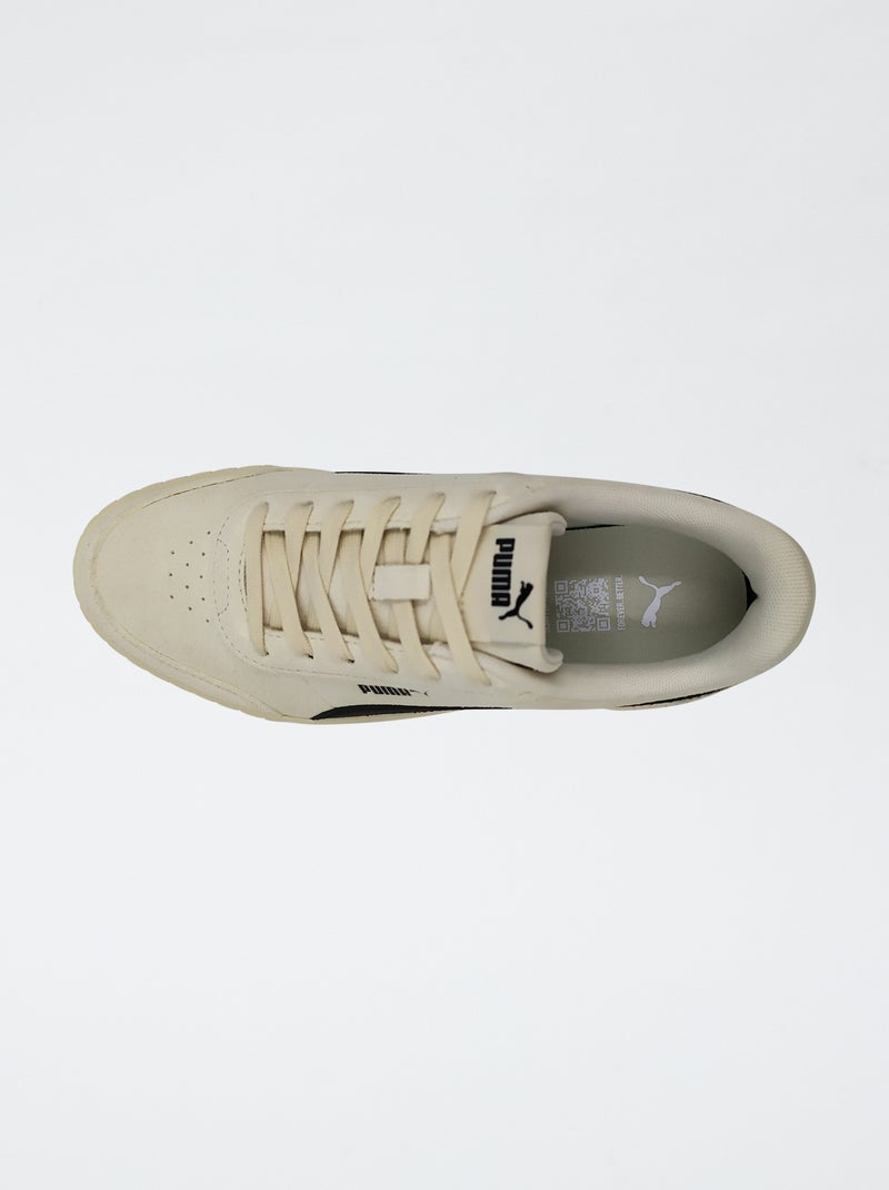 Baskets basses 'Puma' Ecru - Kiabi