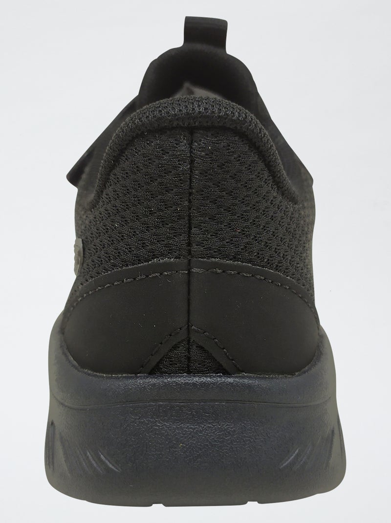 Baskets basses 'PUMA' lacets et scratchs Noir - Kiabi