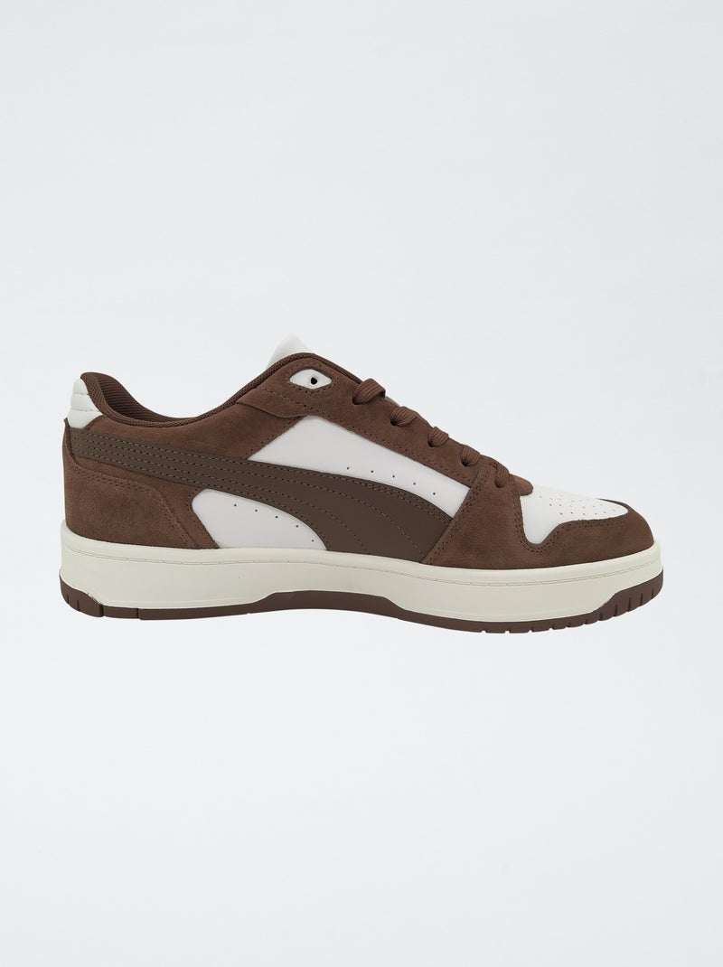Baskets basses 'Puma' Marron - Kiabi