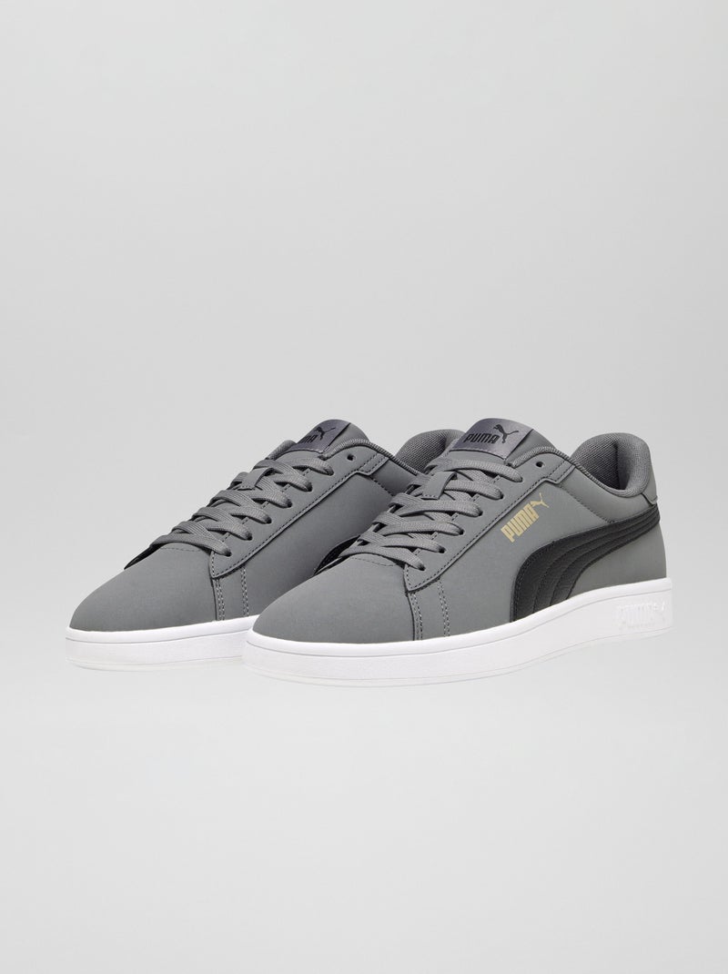 Baskets basses 'Puma' 'Smash Buck' Gris - Kiabi