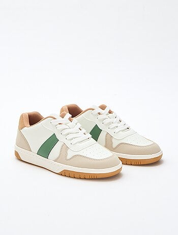 Baskets basses renforcées tricolore