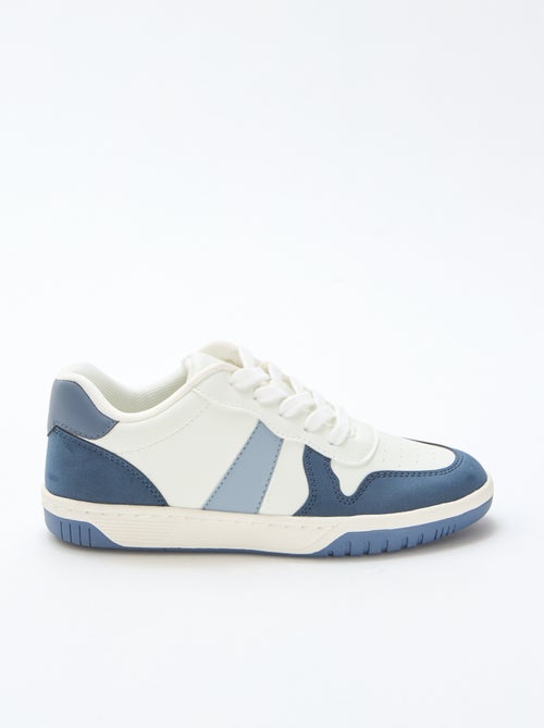 Baskets basses renforcées tricolore - Kiabi