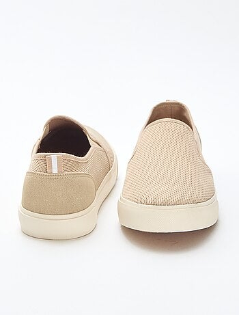 Baskets basses slip-on en mesh